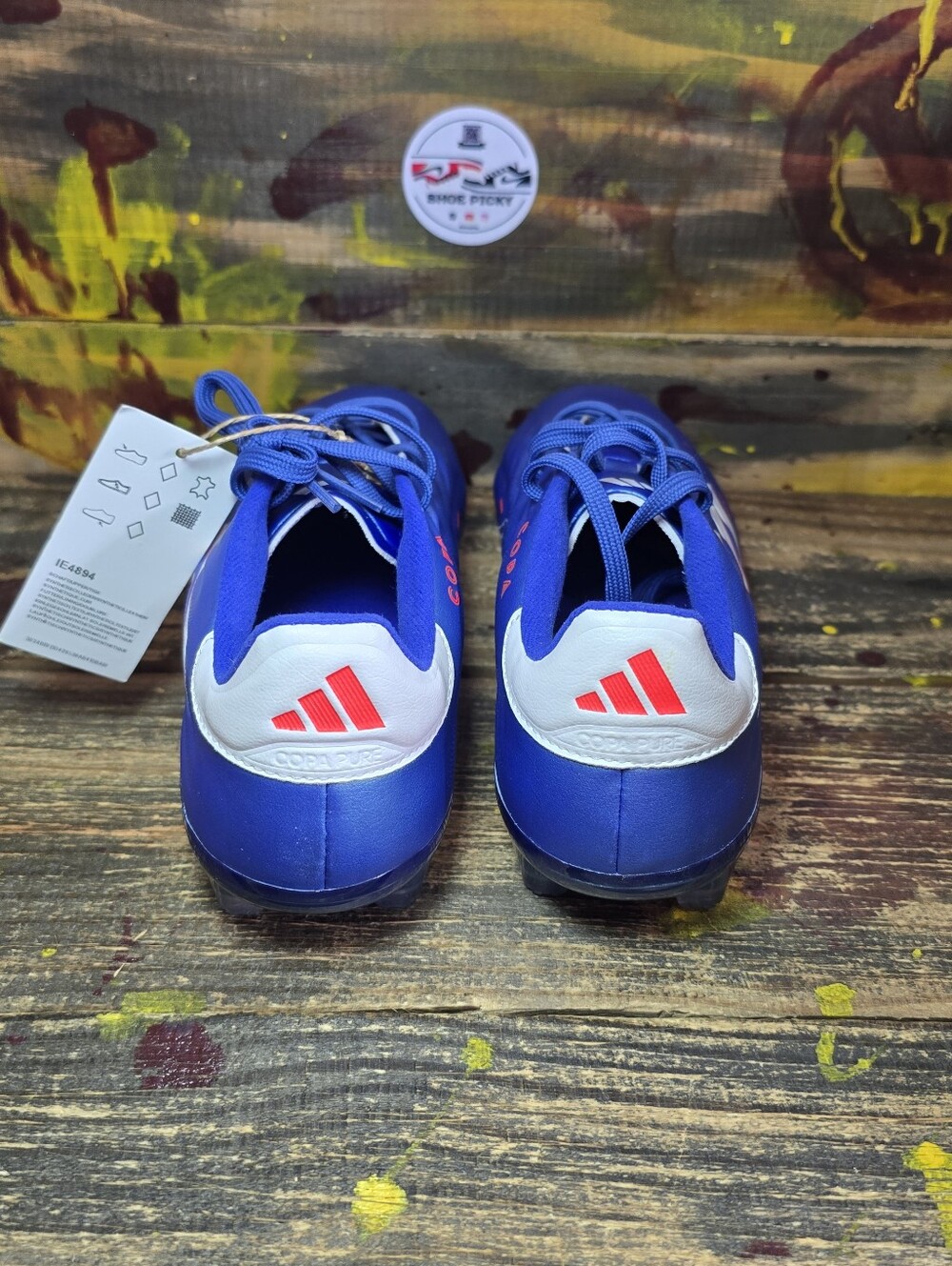 Adidas Copa Pure 2.1 FG Blue White Soccer Cleats IE4894 Men's Size 7 / Wmn's‎ 8 - Picture 6 of 8